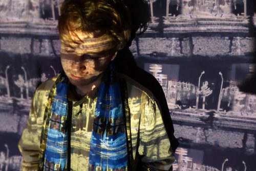 Charlie ~ Queens of New York silk scarf