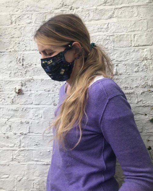 Helen Pilkington ~ Artist ~ Shoe Designer ~ Oxford St Xmas Tartan Mask