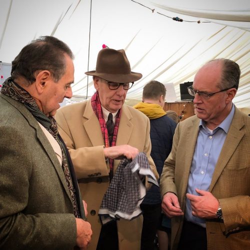 Leon ‘The Snapper’ at the Chelsea Physic Garden Xmas Fair 2019 ~ Ladbroke Grove Gas Angels Scarf