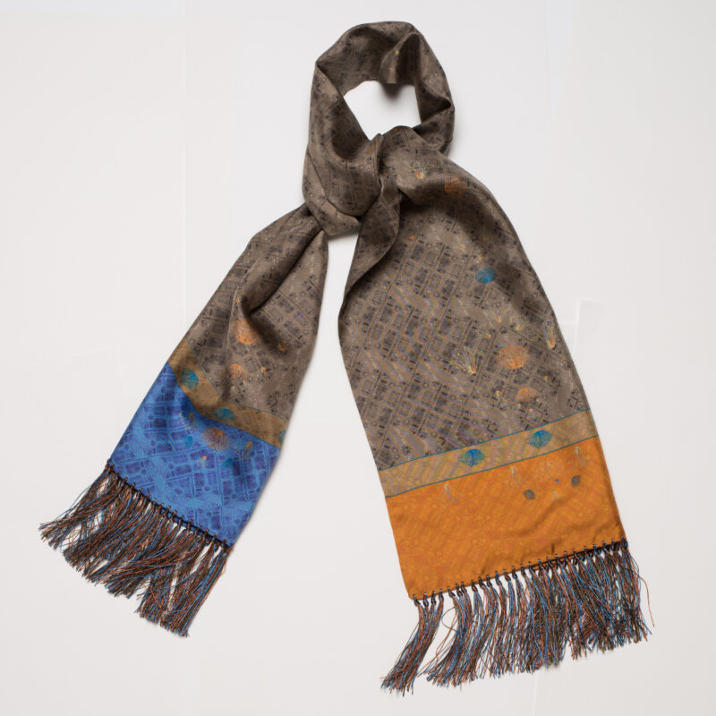 Chelsea Linneaus gold<br>Scarf 25 x 120cm