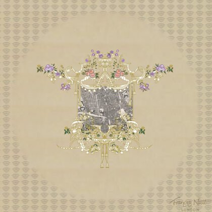 Hatton Garden gold<br>Pocket Hankerchief 40 x 40cms